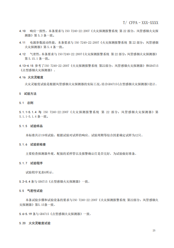 關(guān)于對《風(fēng)管感煙火災(zāi)探測器》(征求意見稿)征求意見的函