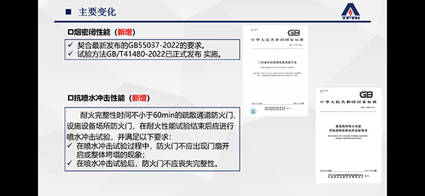 簡述防火門新標(biāo)準(zhǔn)修訂變化情況